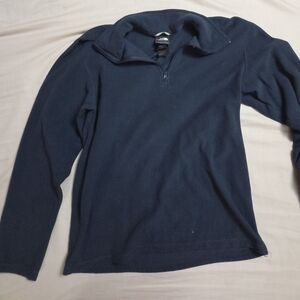 Men's Navy Blue Half-Zip Sweater